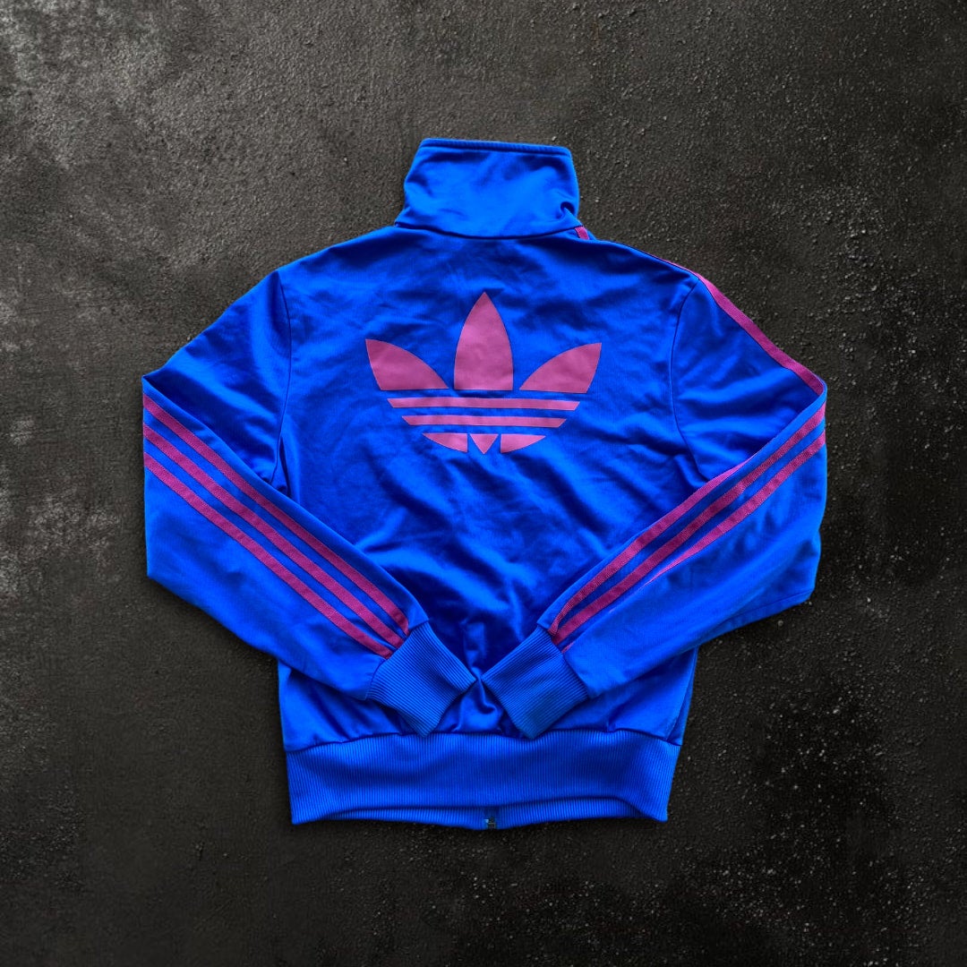 Adidas jacke blau pink hot sale